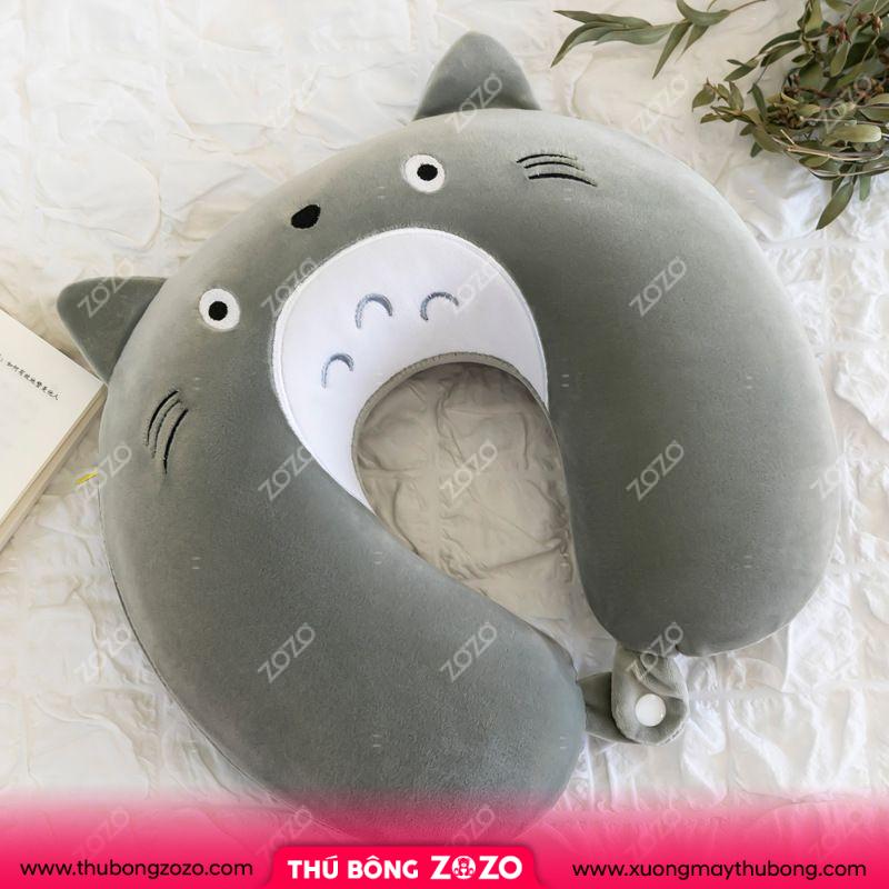 Gối cổ chữ U cao su non Totoro Ú