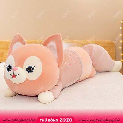 Mua Gấu Bông Hồ Ly Đuôi Chồn Cực trend Thú Nhồi Bông Búp Bê Siêu Dễ Thương Size 110cm, 140cm, 160cm màu hồng | Tiki