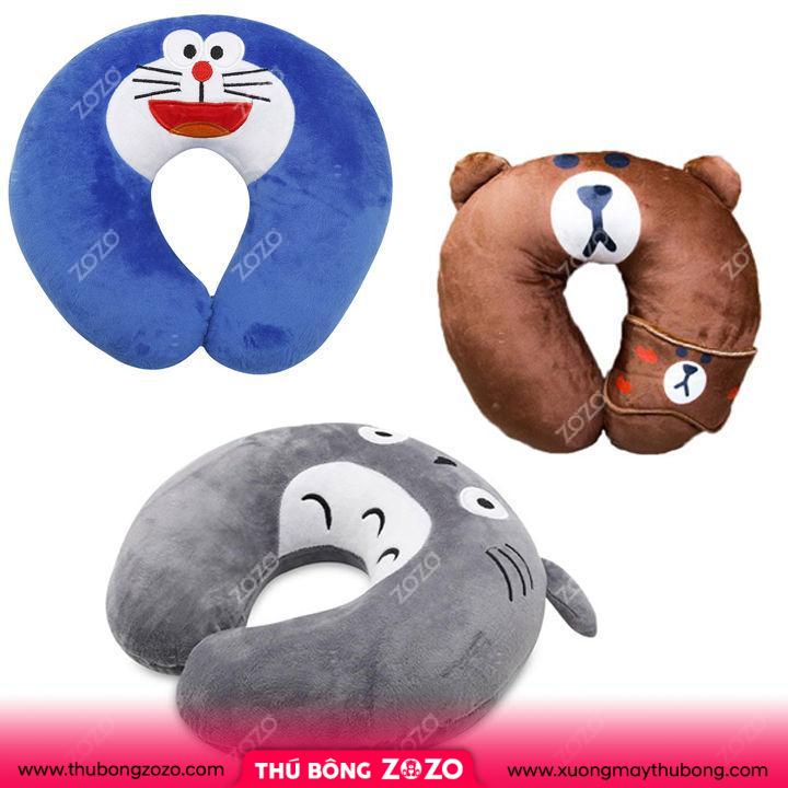 HCM] Gối Kê Cổ Chữ U Nhiều Hình Doremon-Totoro-Gấu Nâu - Gối Văn Phòng Nhiều Mẫu, Gối Kê Cổ Đi Tàu Xe Máy Bay Hình Chữ U | Lazada.vn