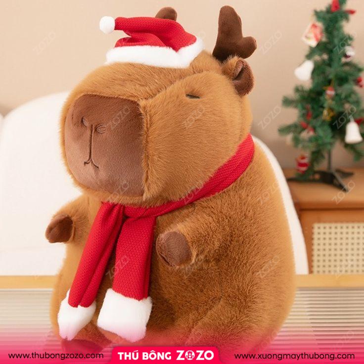 Thú Bông Christmas Capybara