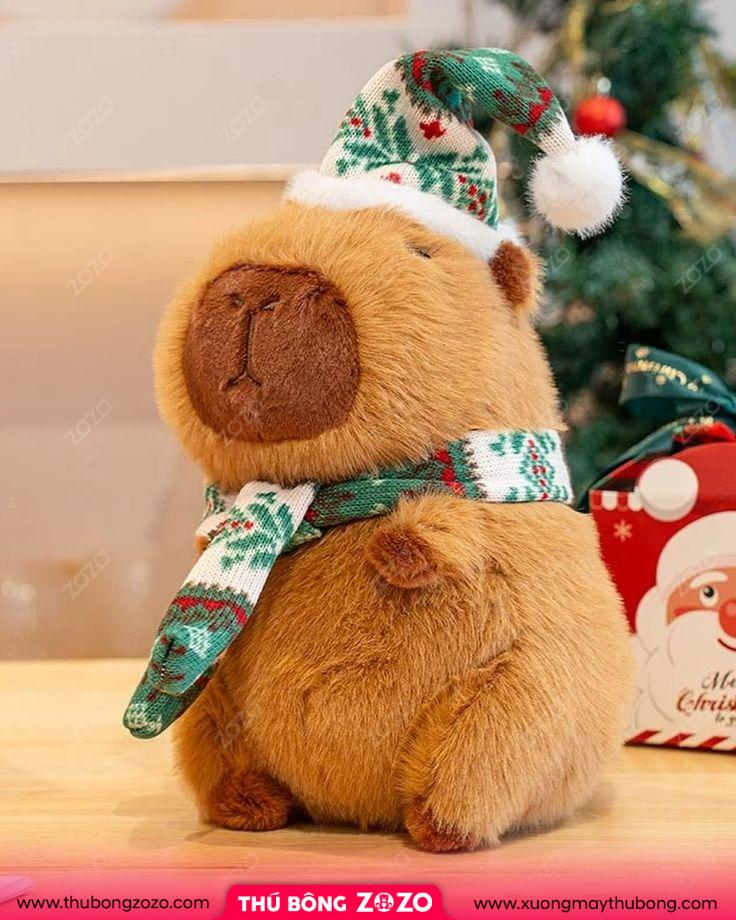 Thú Bông Christmas Capybara