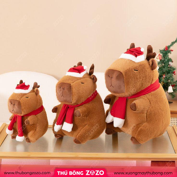 Thú Bông Christmas Capybara