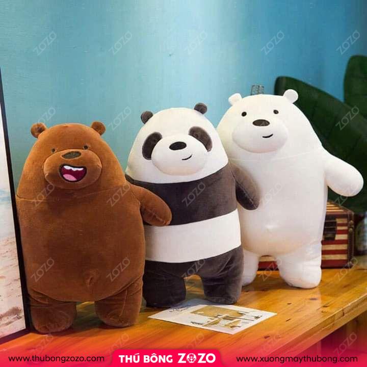 Nhận May Thú Bông We Bare Bears 