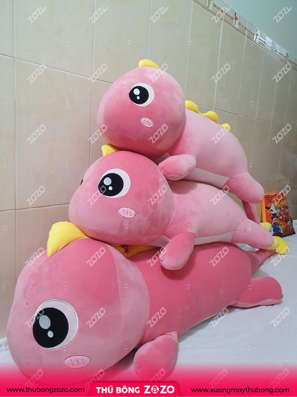 Giant teddy bear dinosaur heart tail cheap animal shaped pillow size 1.2M - MixASale