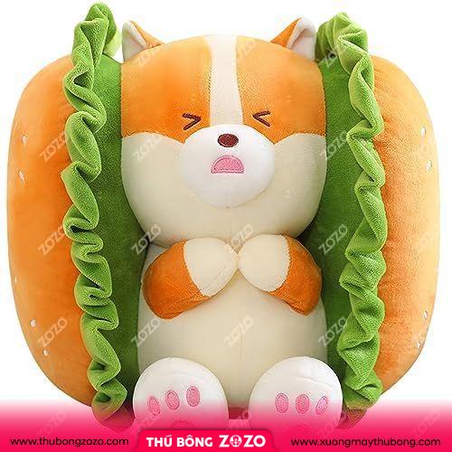 Hamburger stuffed animal