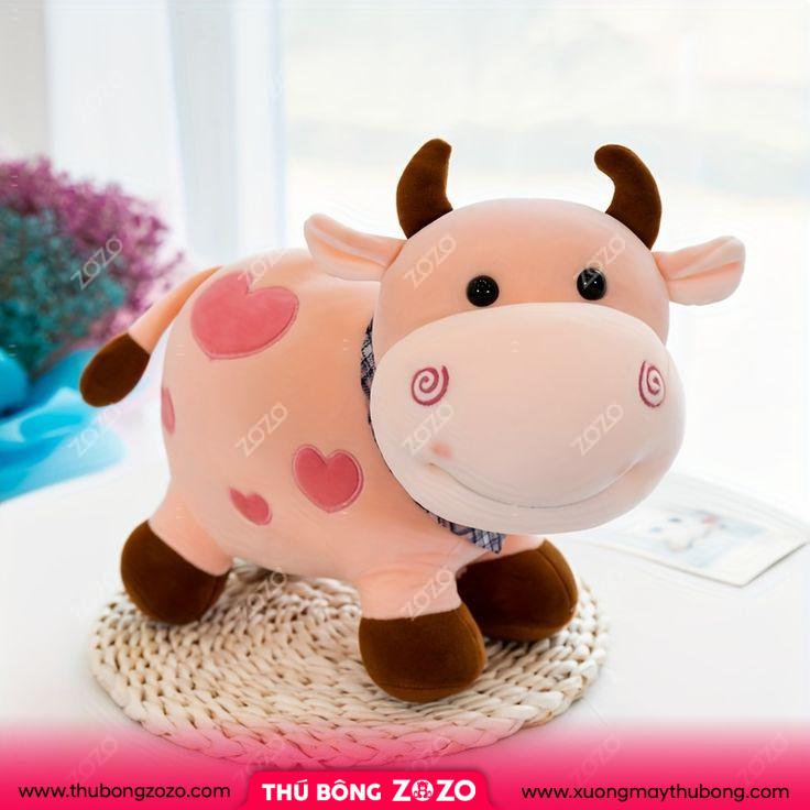Nhận làm thú nhồi bông bò sữa