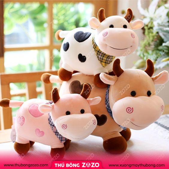Nhận làm thú nhồi bông bò sữa