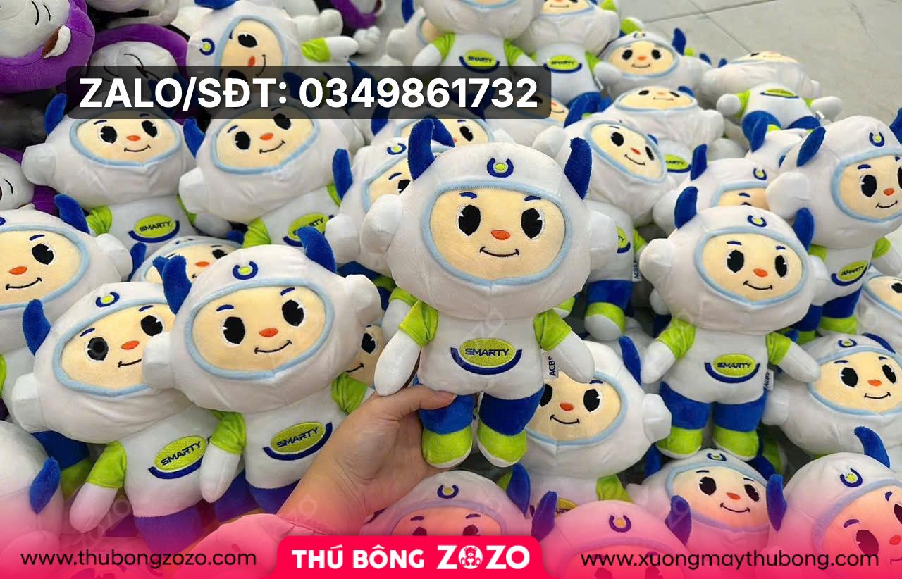 Biến mascot thành gấu bông theo thiết kế riêng