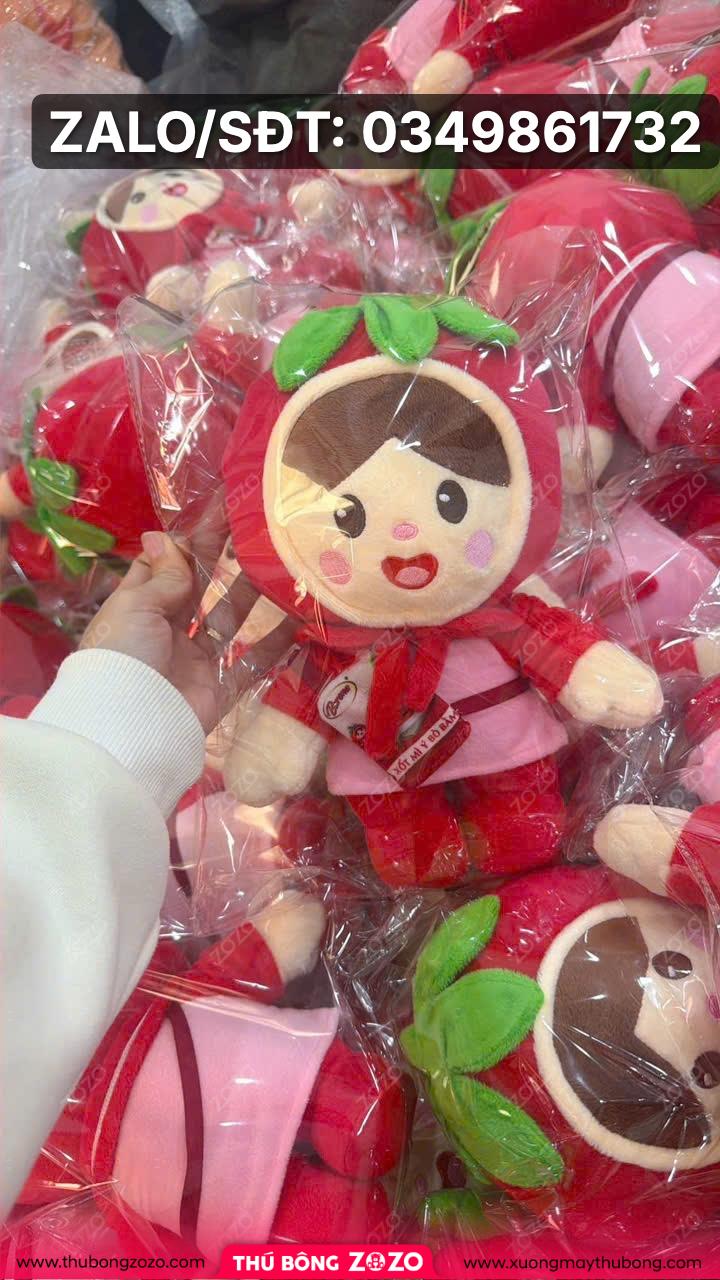 Biến mascot thành gấu bông theo thiết kế riêng